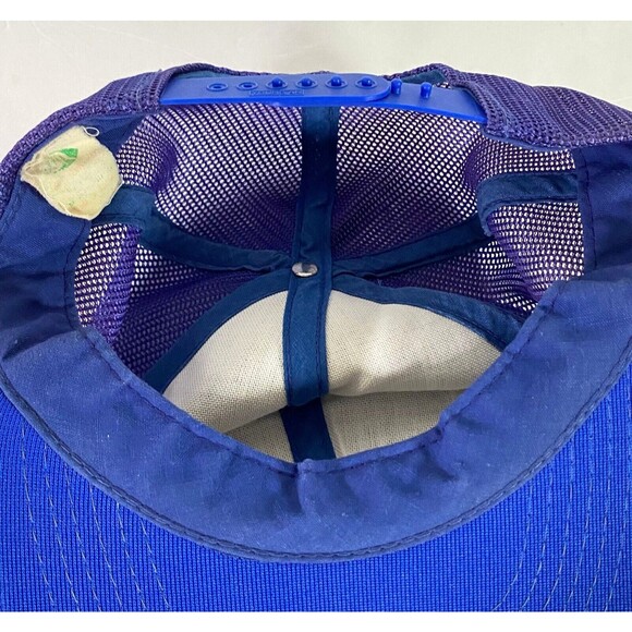 Computervision Baseball Cap Vtg Hat S/M Mens Blue White Adjustable Strap Mesh - Picture 7 of 9